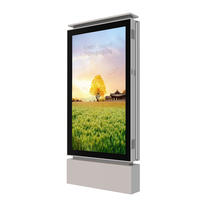 55 inch floor standing no touch advertising player outdoor