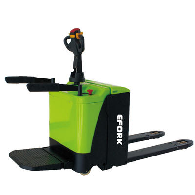 Factory export directly electric pallet truck battery powered standing type pallet transport truck forklift