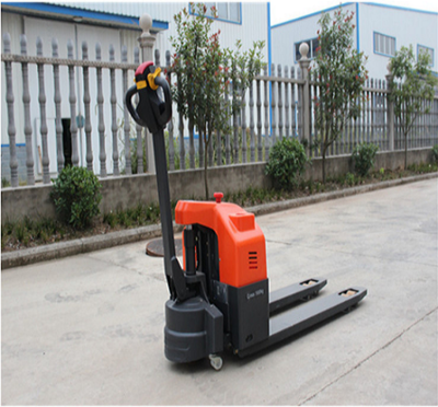 DC motor 1500kg capacity small walkie type electric pallet truck