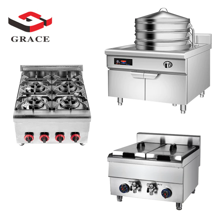 GRACE Whole set of commercial layout design hotel kitchen equipment for central kitchen restaurant canteen