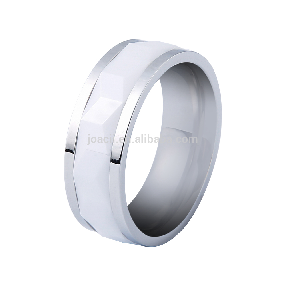 Joacii Steel Women Rings Zircon Wedding Ring Jewelry Set