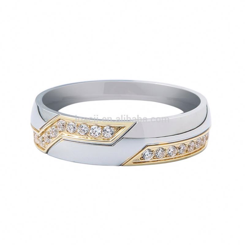 Stainless Steel Simple Single Stone Finger Gold Ring Designs With Korut