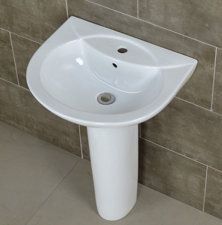 Ceramic sanitary bathroom sink pedestal twyford wash basin