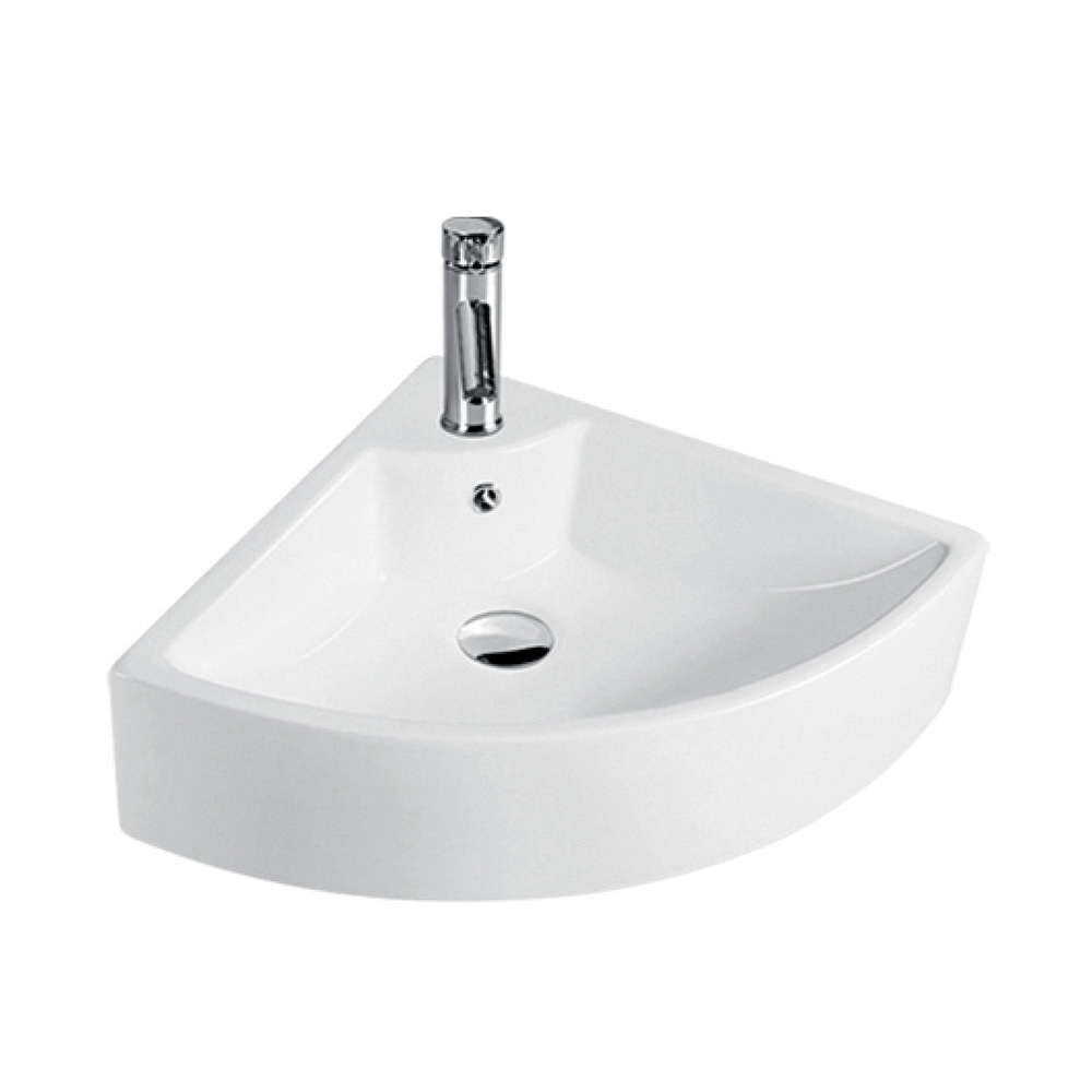 Corner bathroom types of trough sink