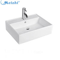 Bathroom above counter porcelain types of wash basins