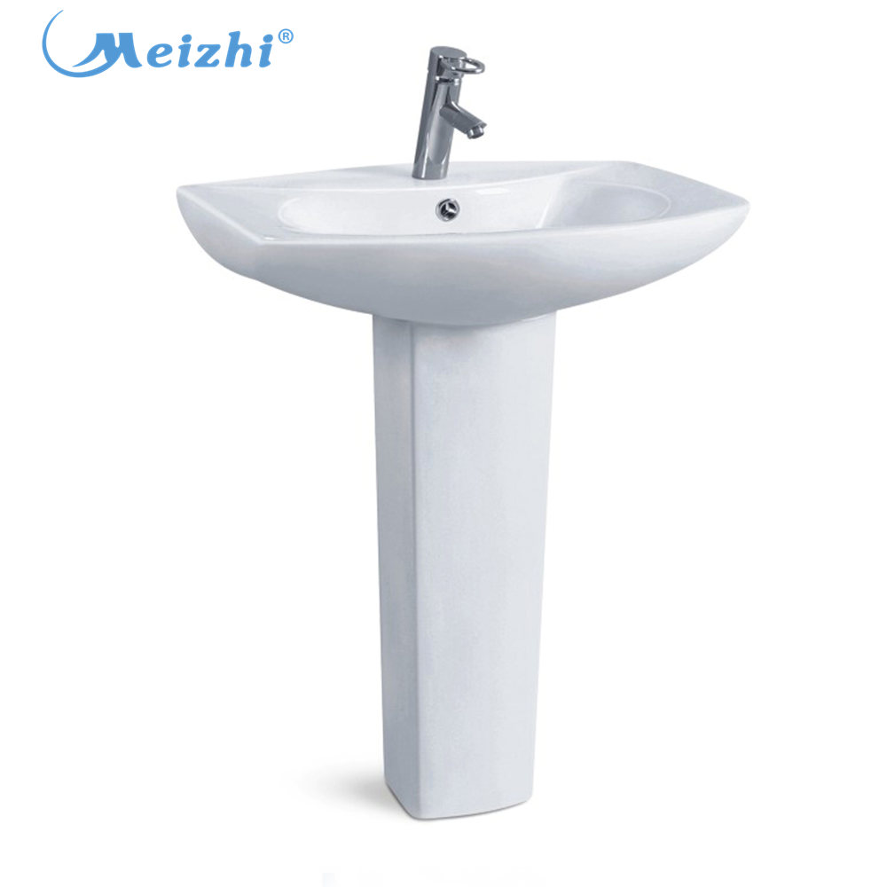 Ceramic bathroom pedestal basin sanitaryware