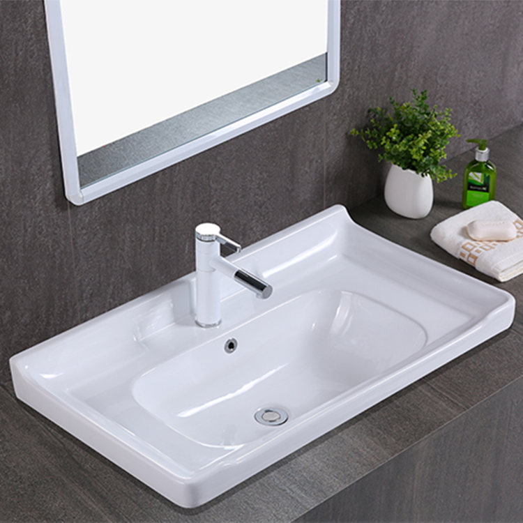 China bathroom ceramic wash hand sink vanity basin for sale