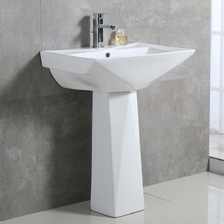 Bathroom modern pedestal wash basin