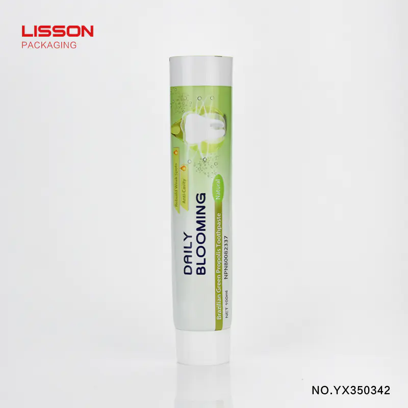 120ml emptycustom Aluminium Toothpaste Tube Packaging With Screw Cap
