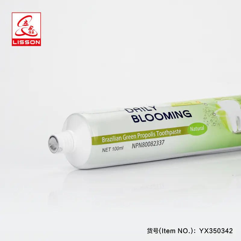 100gplastic toothpaste laminated tubes packaging