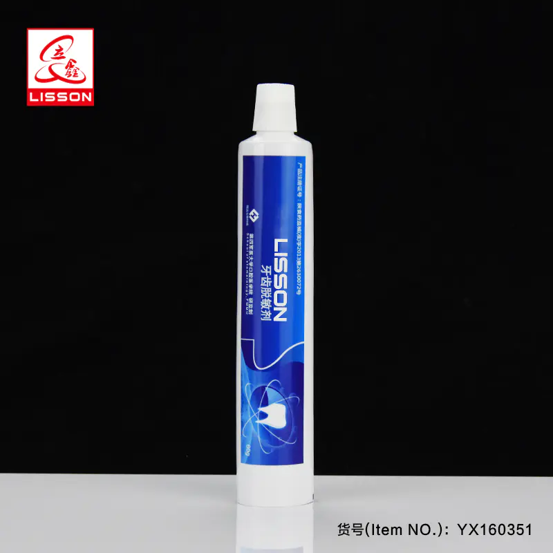 Empty Laminated Toothpaste Squeeze Tube Packaging With Screw Cap