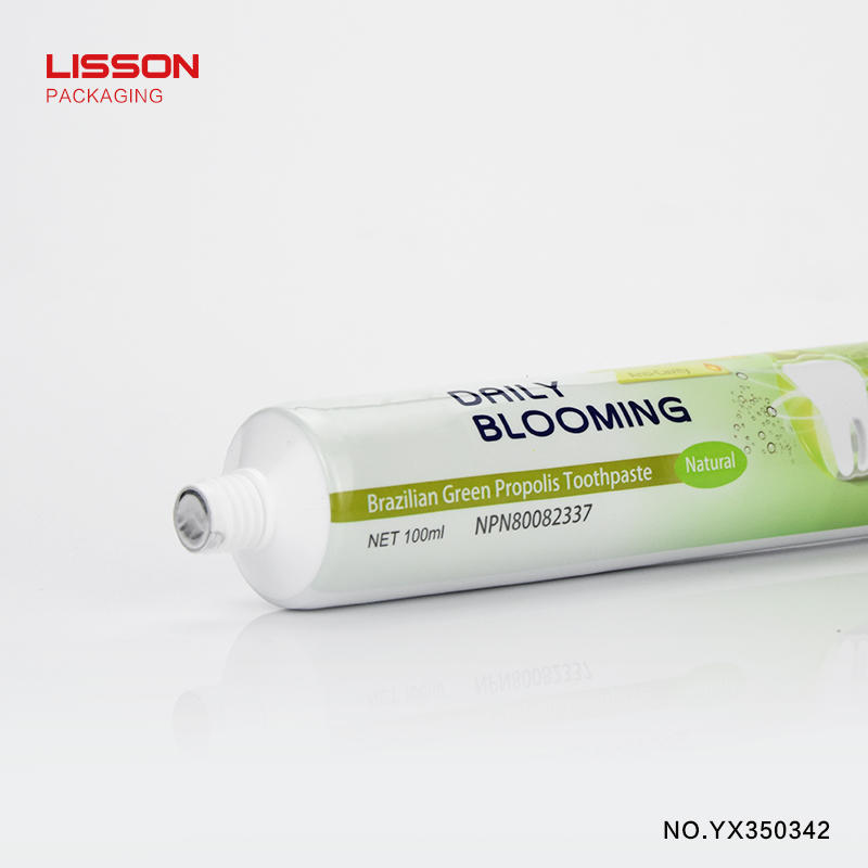 120ml emptycustom Aluminium Toothpaste Tube Packaging With Screw Cap