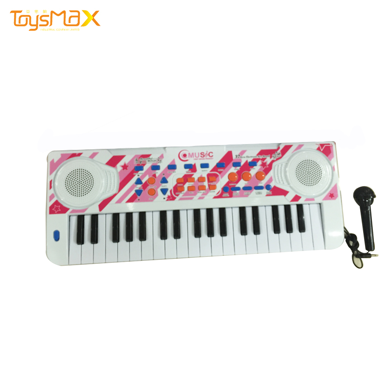 In Stock Musical Instrument Rechargeable Piano Keyboard WithMicrophone For Kids
