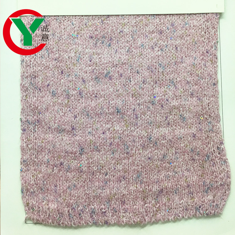 Пряжа Melange 2 мм с блестками и блестками на мохерово-шерстяной пряжи для зимней моды свитер
