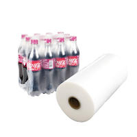 Customized 12 bottles and 24 bottles of beverage packaging with hot-sealing PEshrink film