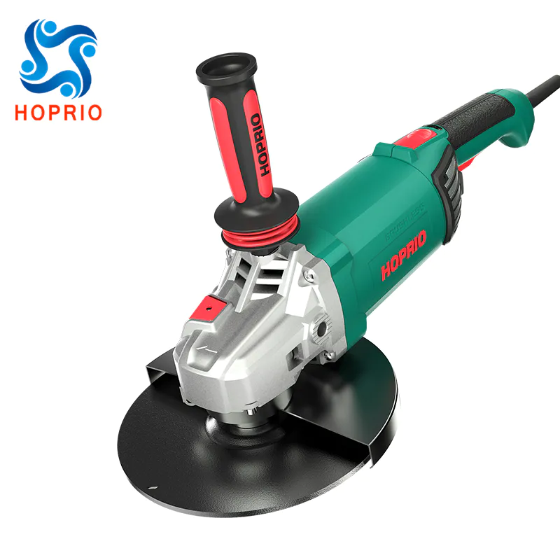 Hoprio Corded Electric Grinders 14A 4000W 7 InchRotation Handle Brushless Angle Grinder Machines