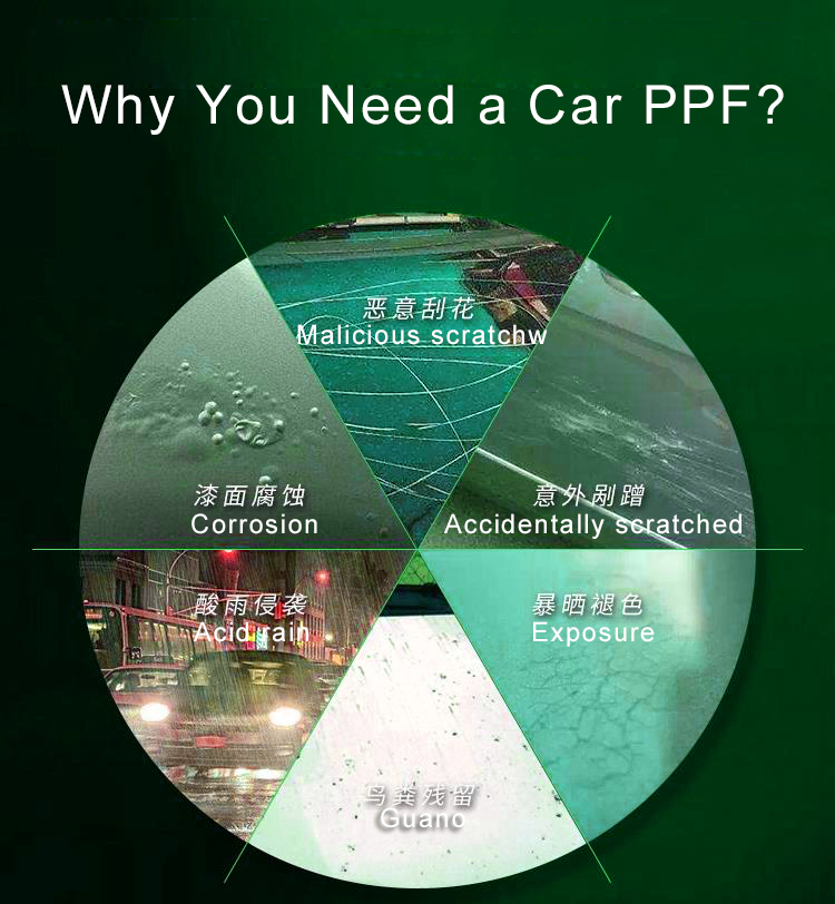 Auto Repair high end car clear bra TPU PPF Paint Protection Film