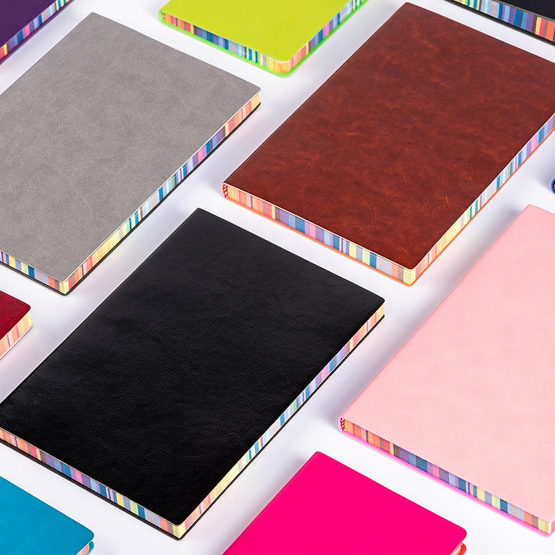 product-Dezheng-High Quality Soft Cover Notebook Fabric A5 Journal Book Stationary PU Leather Dot Pl-1