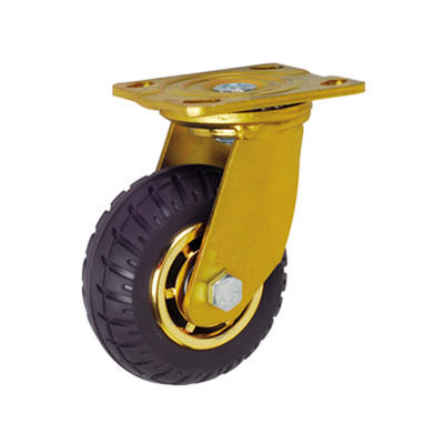 200mm swivel rubber casters and wheels with double ball bearing