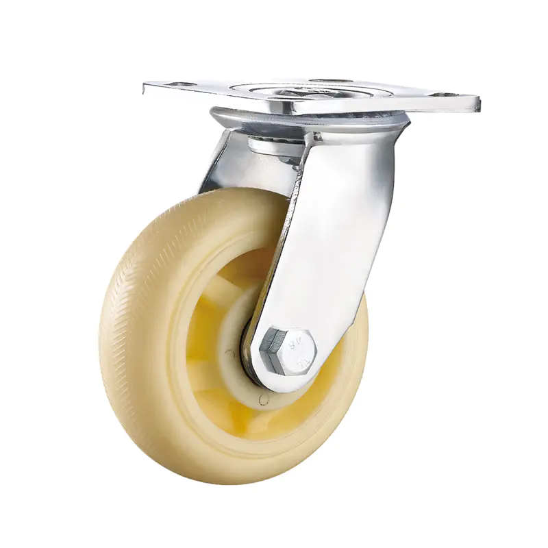 Heavy Duty White PP Swivel Caster Wheels