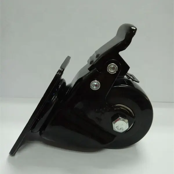Black color 50mm 150KGS Heavy Duty Swivel Nylon Retractable Caster Wheels