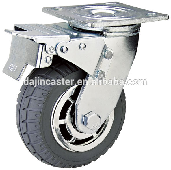 100mm hard rubber caster wheel for cabinet use