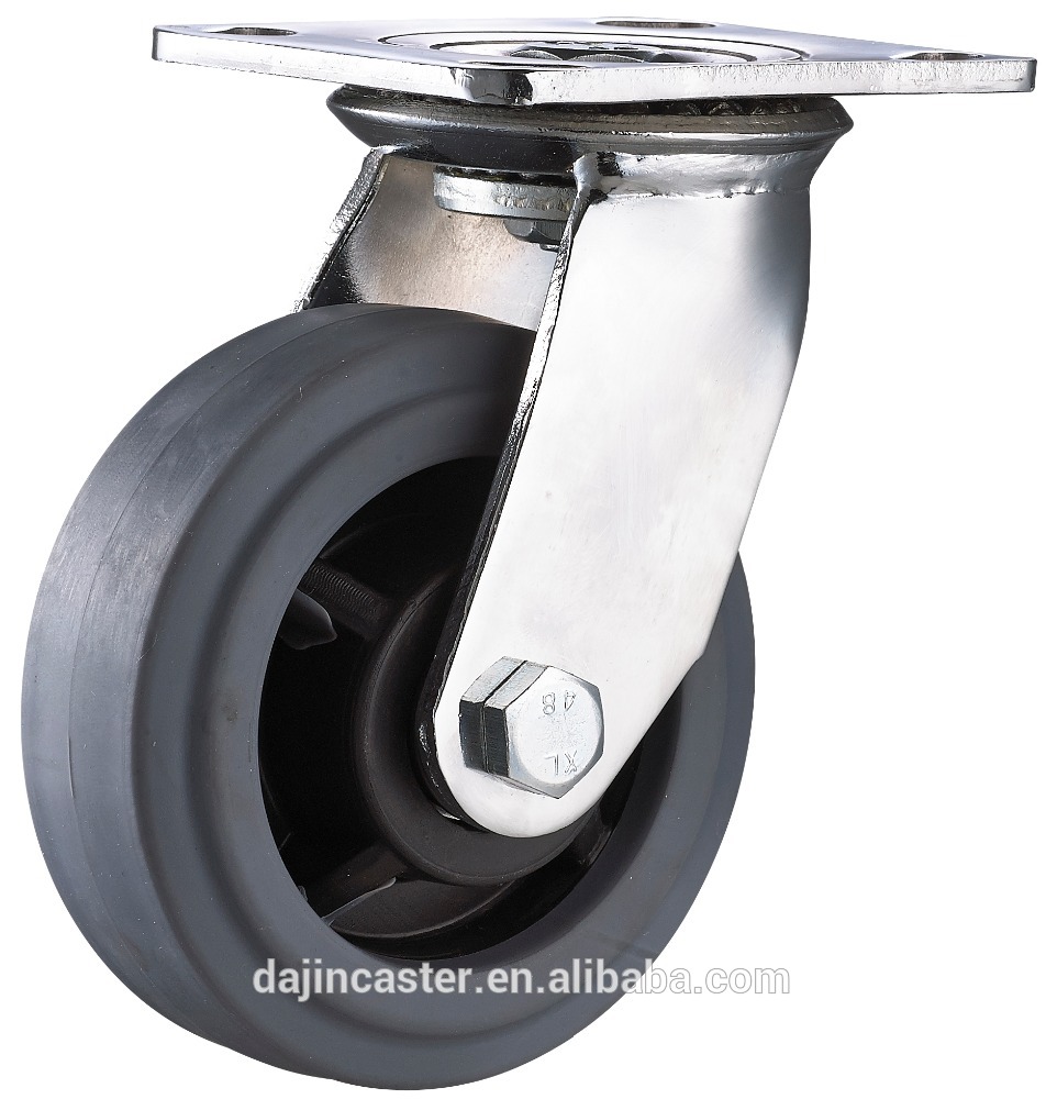 5" Swivel Rubber Industrial Caster wheels