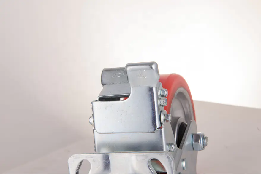 5 Inch 1100lbs Heavy Duty Industrial Aluminum Core PU Flat Trolley Workshop Equipment Wheel Rack Casters Wheels