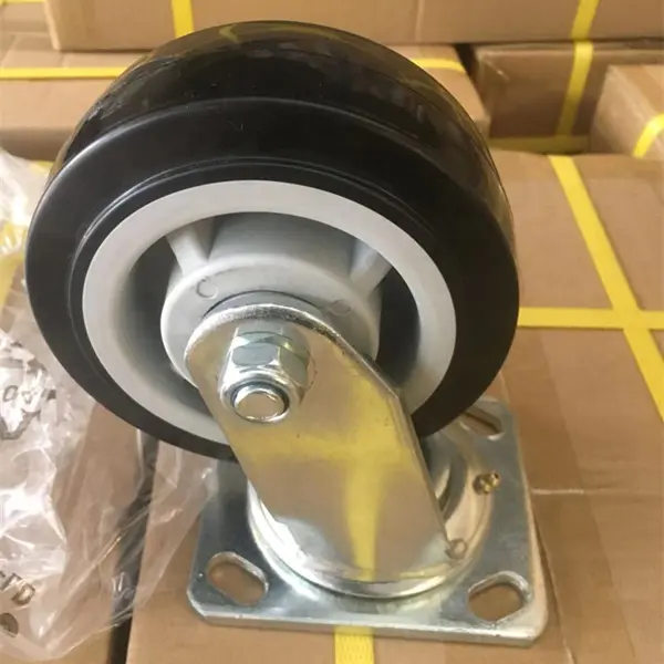 6 inch 150mm Industrial Heavy Duty Widely Use Polyurethane PU Double Ball Caster Wheels