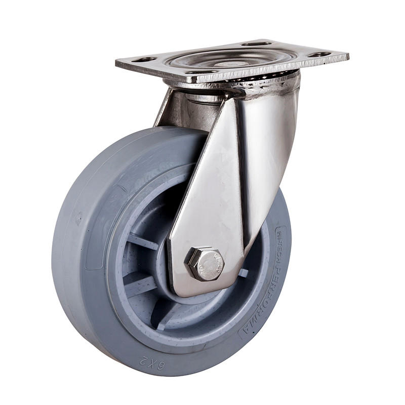 Hi-tech TPR wheel with SUS 404 stainless steel bearing and SUS 304 bush wheel caster