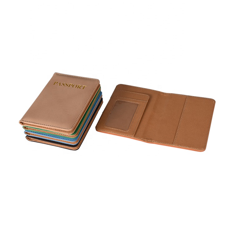 Wholesale 9.8*14cm High Quality Colored PU Leather Mini Travel Passport Wallet On Stock
