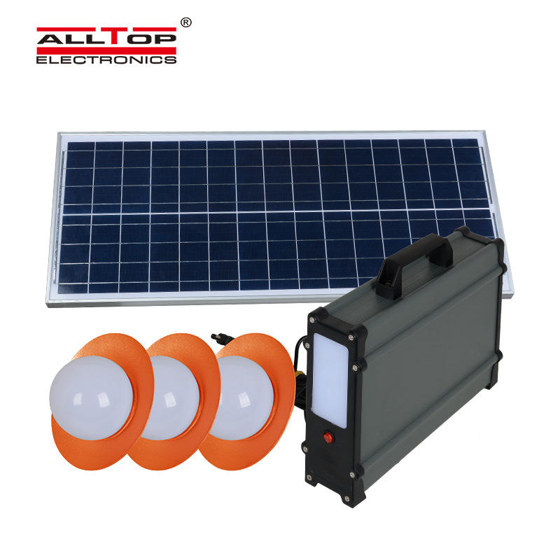 ALLTOP Hot selling portable electricity generating solar power system with bulb
