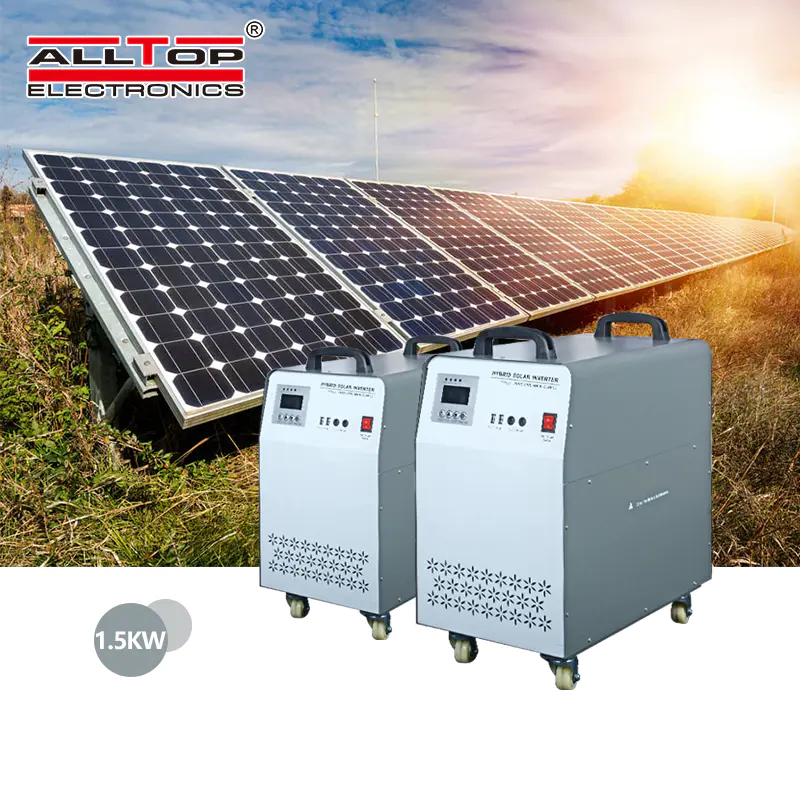 ALLTOP Hot sale high frequency sine wave inverter 1kw 2kw 3kw 5kw 6kw hybrid solar energy system