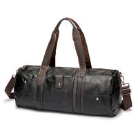 Waterproof Leather Travel Luggage Bag Outdoor Sports Duffel Gym Bag