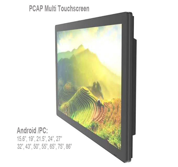 Reliable and Cheap Touch Screen All in One Pc Capacitive Display Finger Touch 10points Touch LCD LED Backlight Screens Usb Black