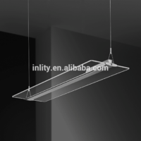 36W Clear Panel Led Light,Suspended Mounted Office Panel Light,4000K Ultra Panel Pendant Light