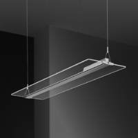 New Product Suspend pendant led light square 54W 3000K Clear Panel Light For the Office