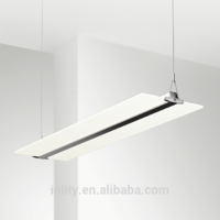 INLITY PDX30054 Suspended 54W Clear Panel Office Light Ultra-thin Only 8mm Clear Panel Office Led Lighting