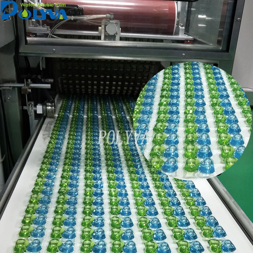 Polyva high speed water soluble film capsule laundry beadsautomatic packaging machine