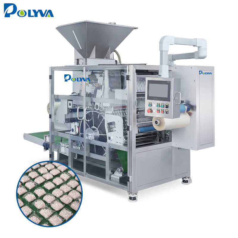 laundry detergent/ dishwasher/toiling cleaning water soluble powder capsules filling packing machine