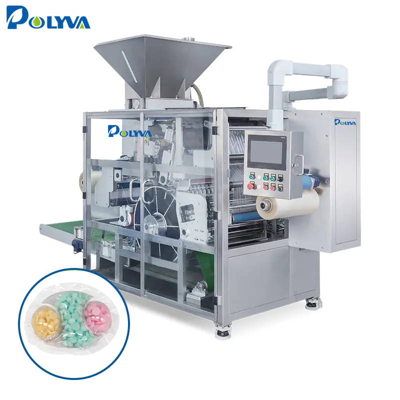 POLYVA high speed automatic 10-50g various shapes liquid powder laundry detergent pods packaging machine