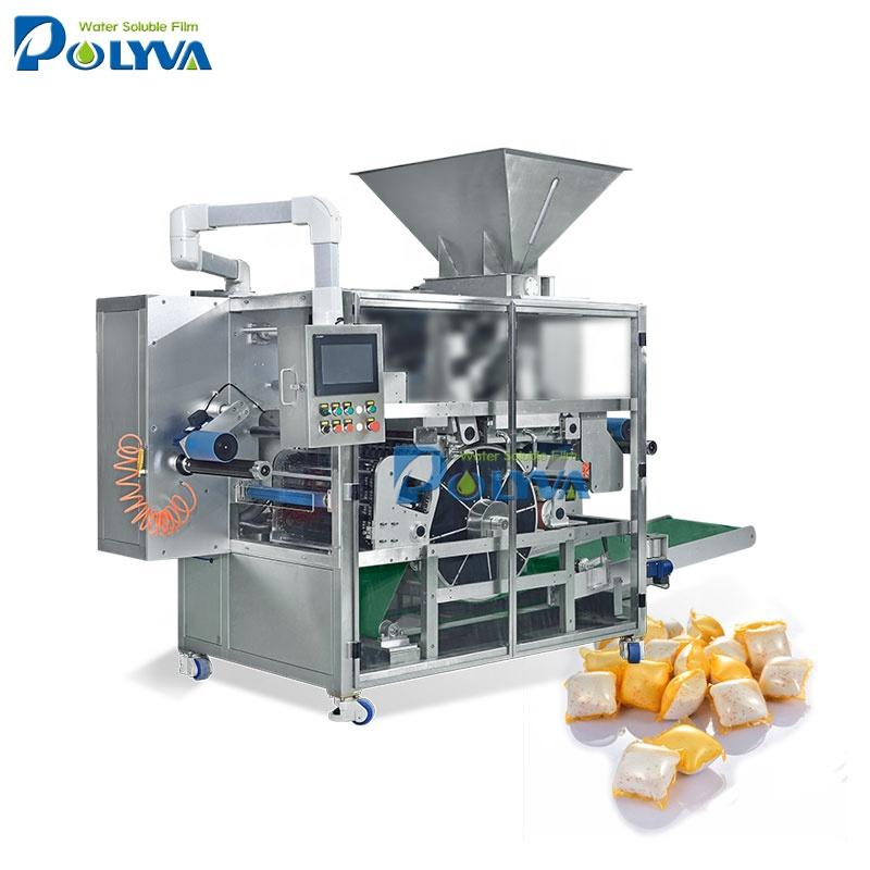 Customized automatic liquid/powder water soluble detergent pods packing machine 5g-30g