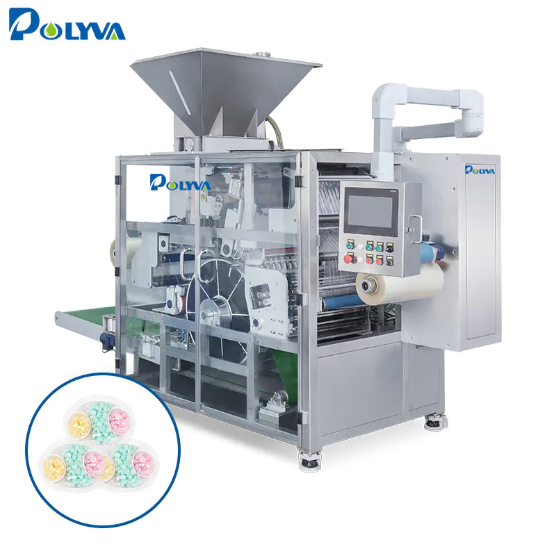 POLYVA high speed automatic 10-50g various shapes liquid powder laundry detergent pods packaging machine