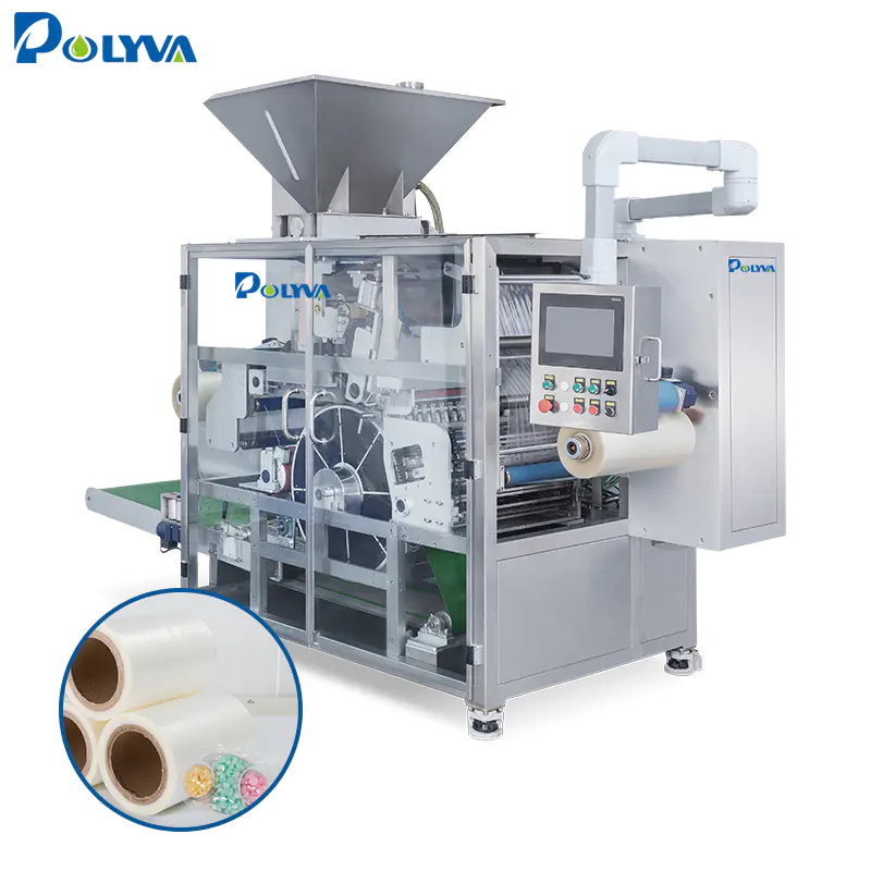 Polyva machine multi shapes laundry pods filling packing machine water soluble film liquid detergent making machine