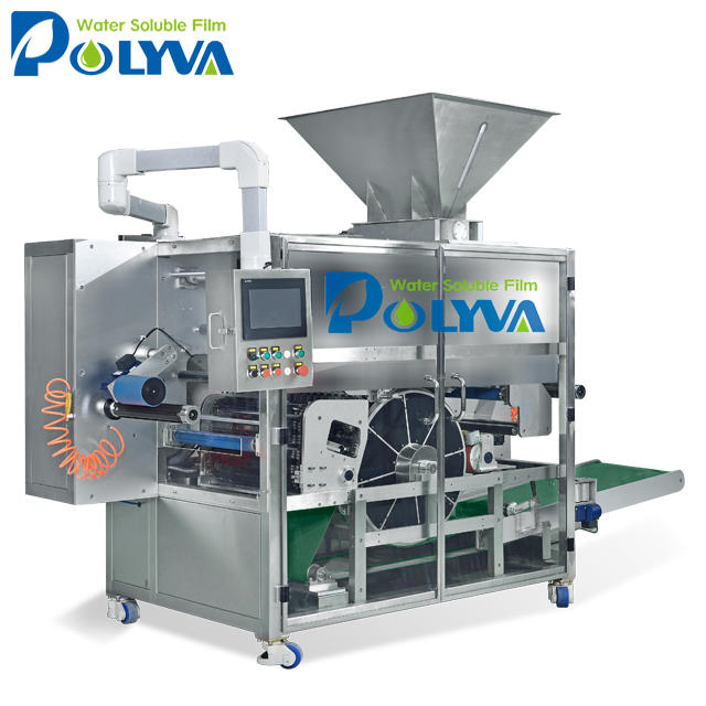 good price high capacity rotary drum type water soluble pva capsules laundry detergent pods packing machine dual chamber