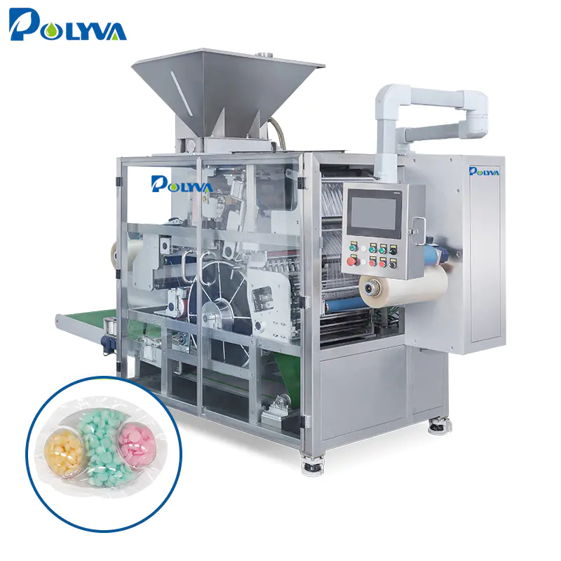 POLYVA PVA water soluble film laundry pods packaging machine with cleaner liquid/powder