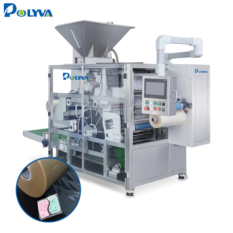 POLYVA high speed automatic powder pods filling packaging machine of laundry detergent powder