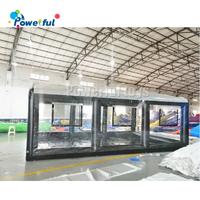 Transparent inflatable car capsule tent, inflatable car storage tent, inflatable car showcase tent for sale