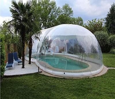 Clear Above Ground Swimming Pool Bubble Dome TentInflatable Hot Tub Swimming Pool Enclosure Solar Dome Cover Tent