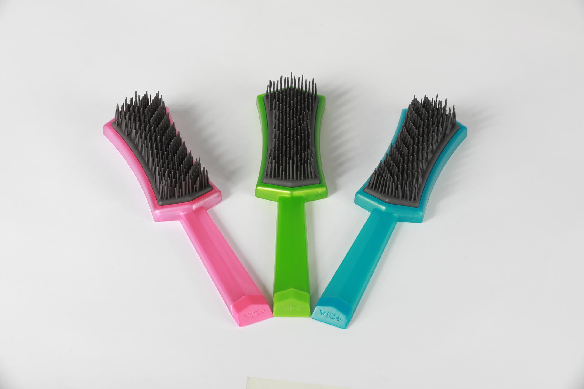 professional plastic fashionable plastic girls hair comb hairbrush brush salon care makeup